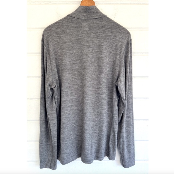 ICEBREAKER Merino 200 Half Zip 100% Merino Wool Base Layer Gritstone Heather - L - Picture 4 of 9